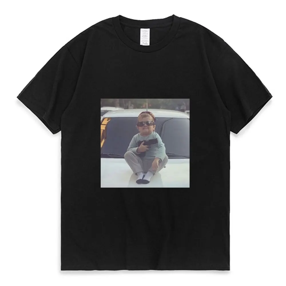 

Funny Team Hasbulla Smile Tshirt Hasbulla Fighting Meme Retro Men's Comfortable Tees Short Sleeve Couples Oversized T-Shirt