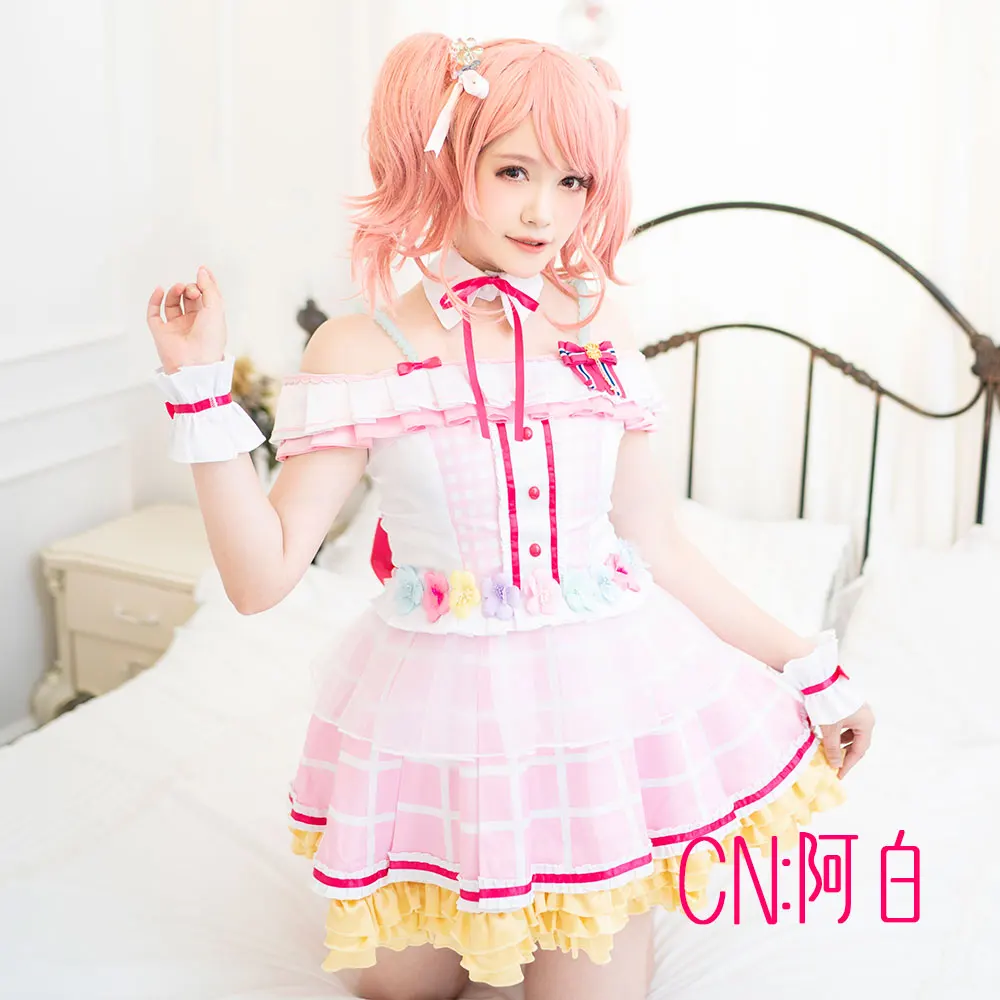 CGCOS Косплэй костюм Bang Dream! Пастельные* палитры мечта осветить Aya Maruyama платья одежда Униформа CG536