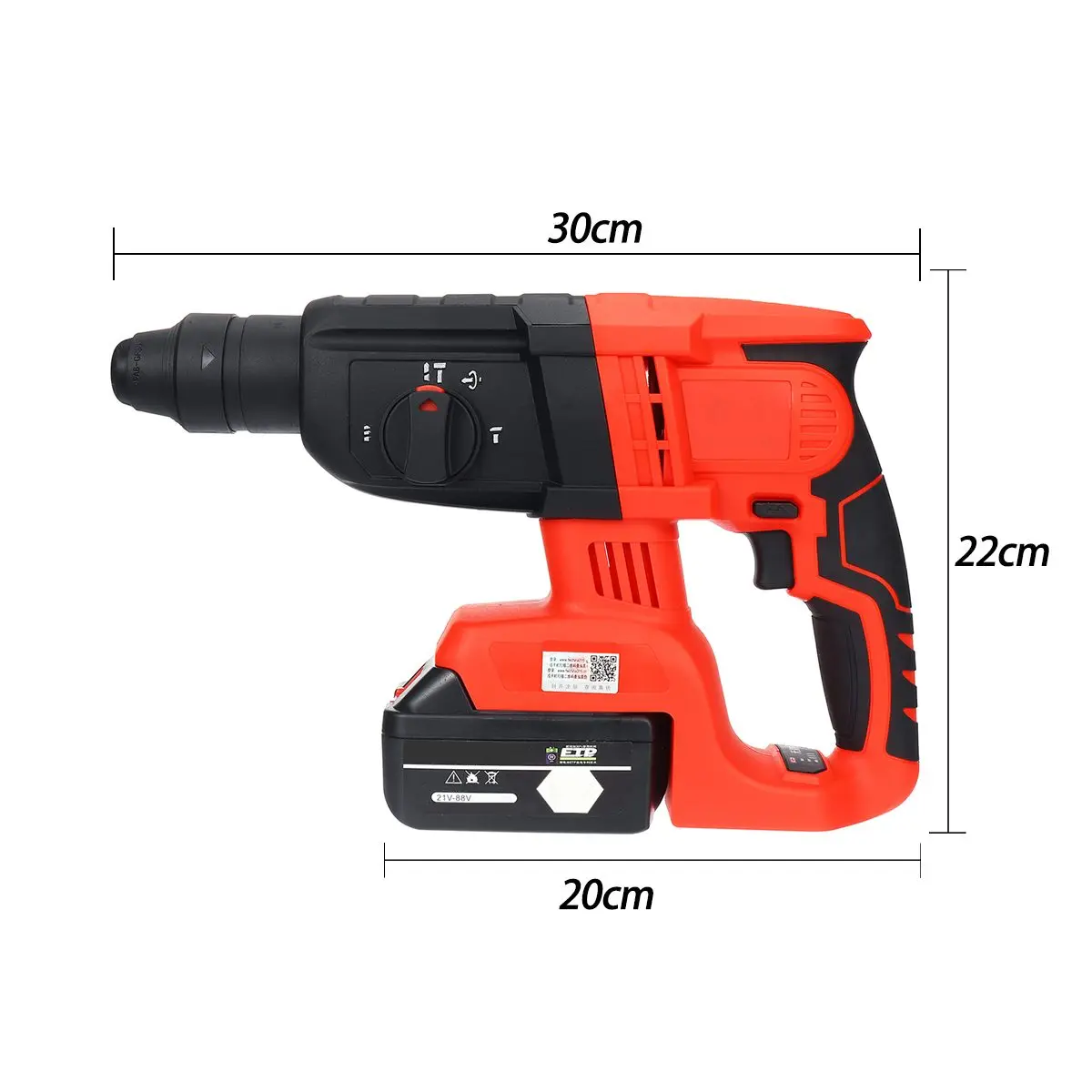 

3 IN 1 88V/128V/228V 110-240V Multifunction Electric Cordless Brushless Hammer Impact Power Drill with Lithium Battery 25800mAh