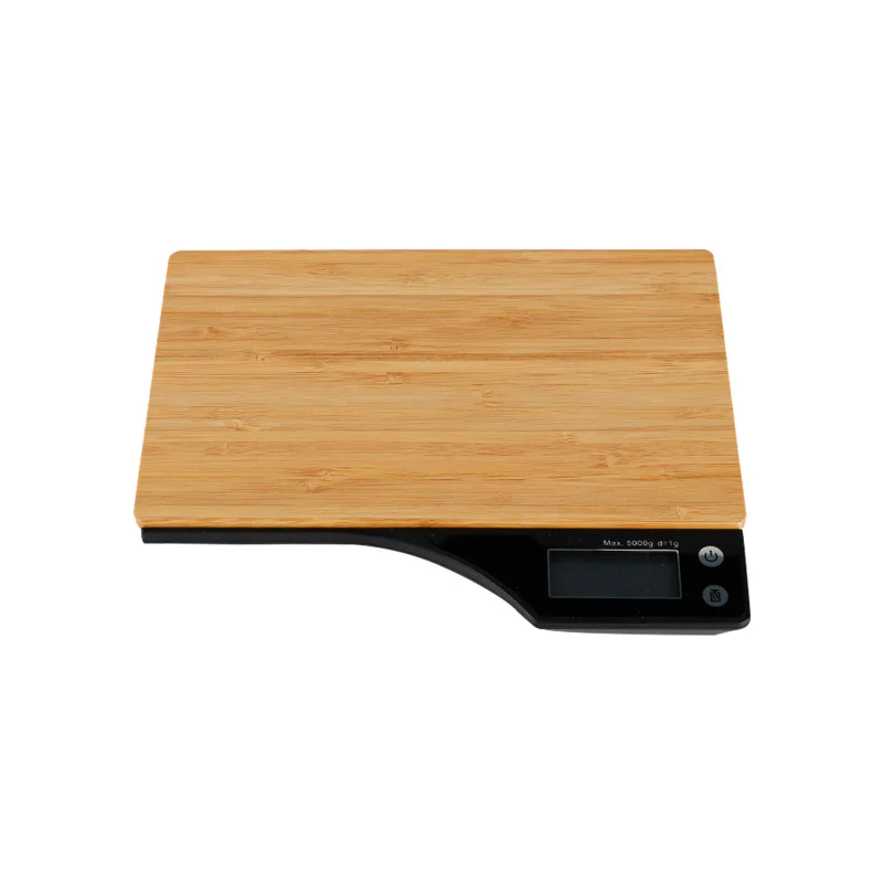

Digital Kitchen Scale Electronic Bamboo Food Scale 11lb/5kg/1g Cooking Scales Grams And Ounces Auto Off