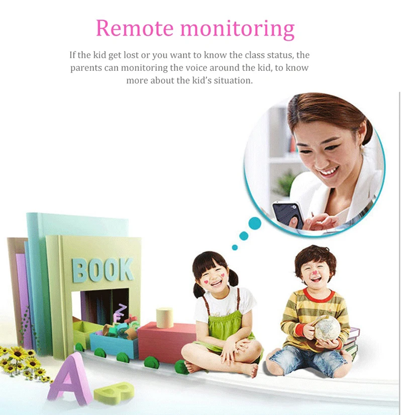 

GPS Watch Kids 2G Network Support SIM card Remote Monitor Voice Chat SOS Call Smartwatch Wrist Clock for Baby Student
