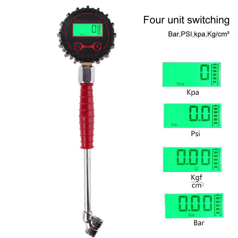 3-250PSI LCD Цифровой Автомобильный датчик давления воздуха в шинах двойная головная