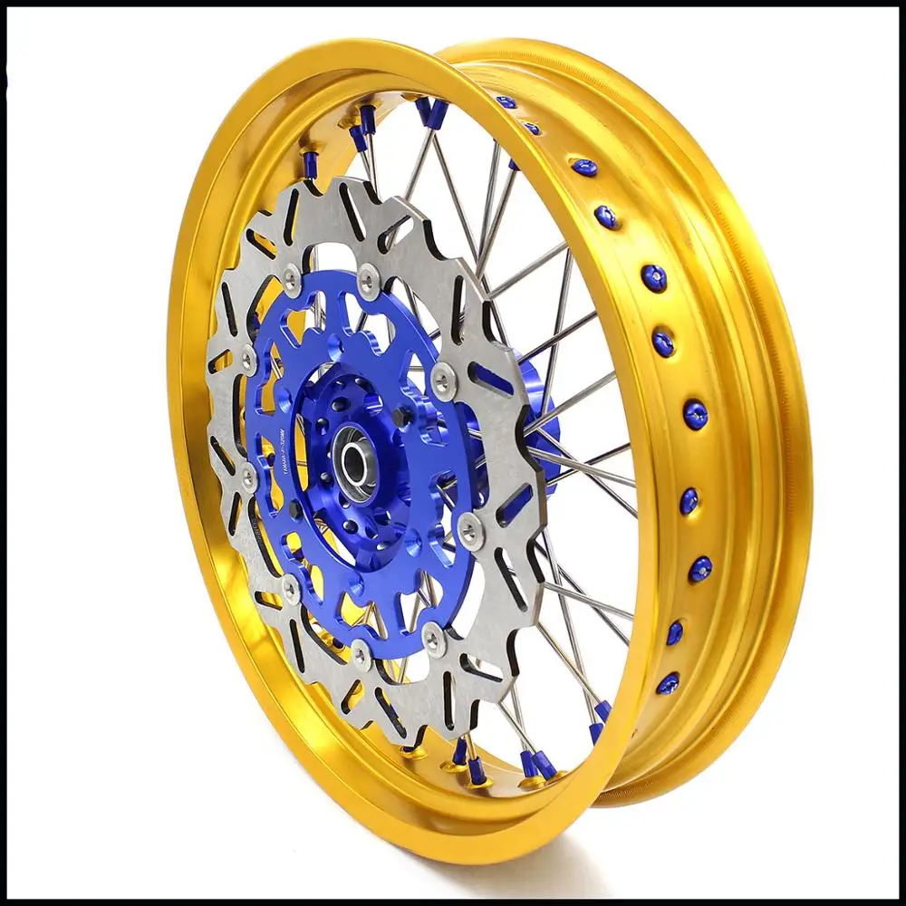 3 5/5 0 17 дюймов. Комплект колес SUPERMOTO для SUZUKI DRZ400 DRZ400E DRZ400S передний диск 320 мм золото