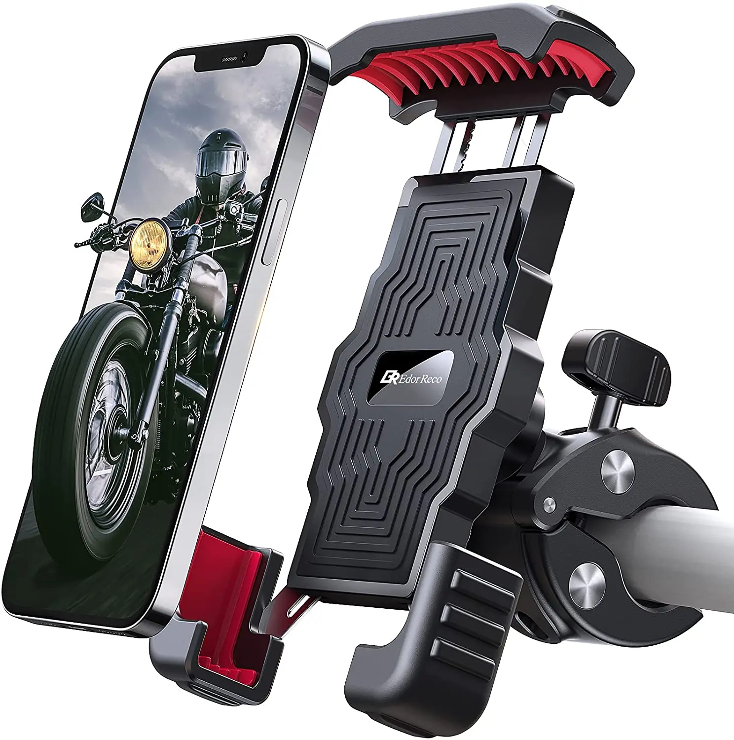 

Motorbike Phone Holder Mount,EdeoReco Bike Phone Holder 360°Rotation Adjustable Motorcycle Phone Mount Universal Handlebar for