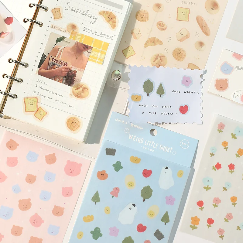 Креативный Маленький милый бумажный стикер для самовыражения сделай сам дневник