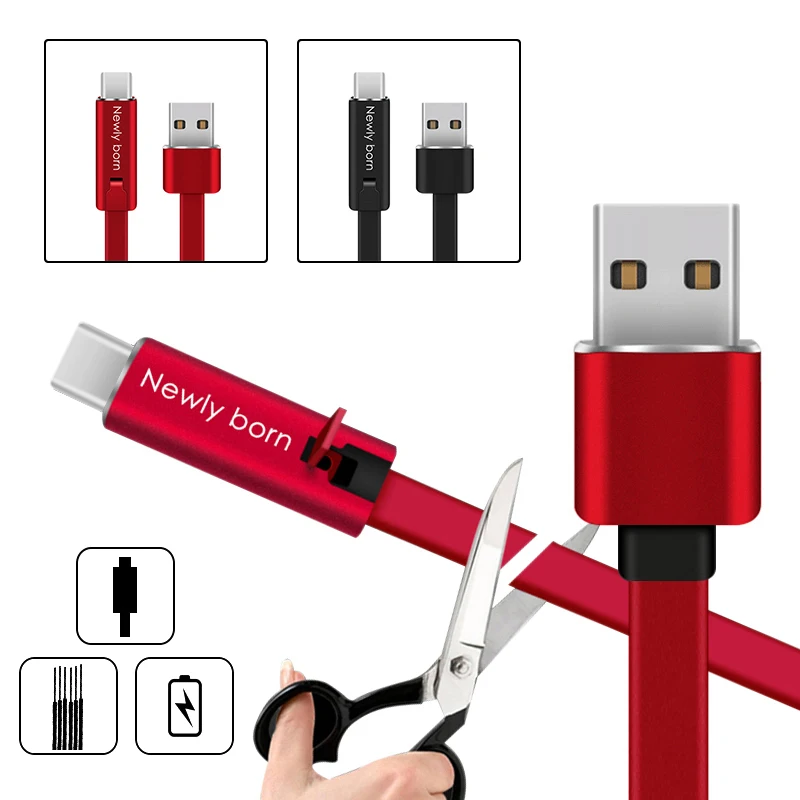 4A USB Type C кабель с самозаживляющим зарядным проводом для Xiaomi Huawei мобильный телефон