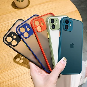 matte case for iphone 13 pro case translucent camera protection cover for iphone 13 12 pro mini 11 pro max xr xs max x 8 7 case free global shipping