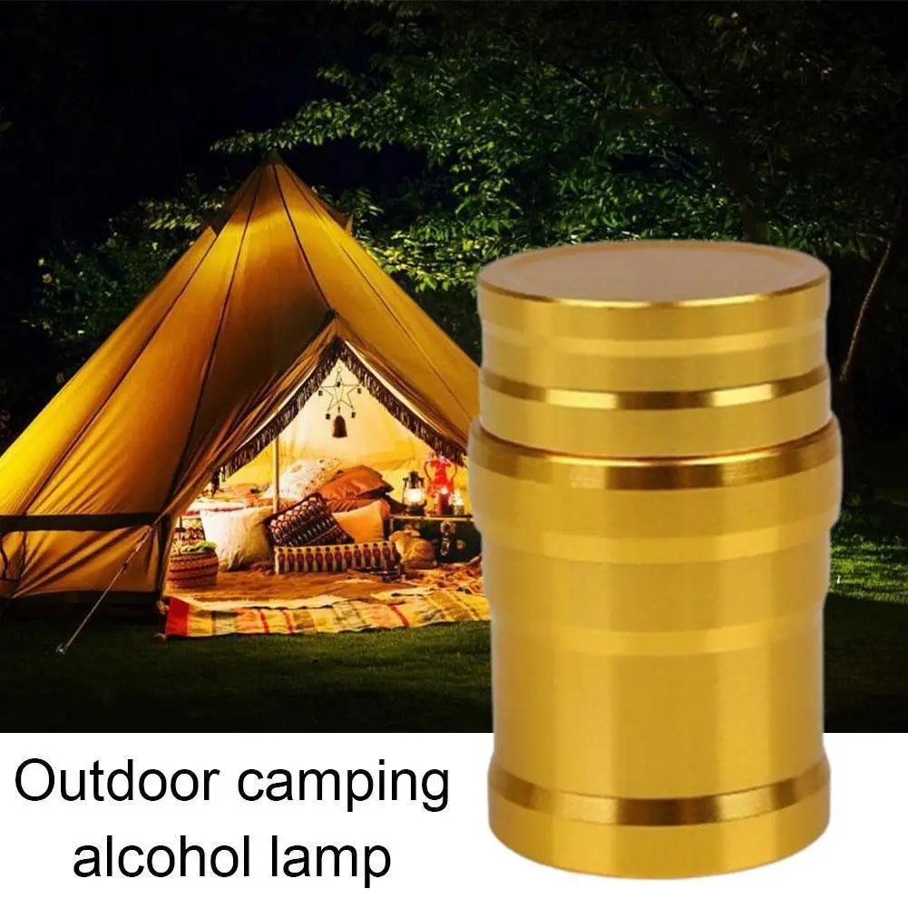 Portable Metal Mini Alcohol Lamp Lab Equipment Travel Hiking Tool Stoves Heating Liquid Survive Camping Survival Outdo R8c0