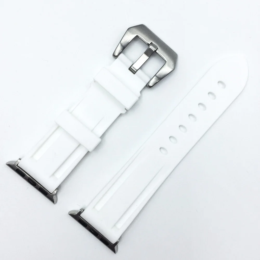 Watch Band for Apple Watch Strap 45mm 41mm 42mm 44mm 38mm 40mm Rubber Strap for iWatch Series 7 6 se 5,4,3 enlarge