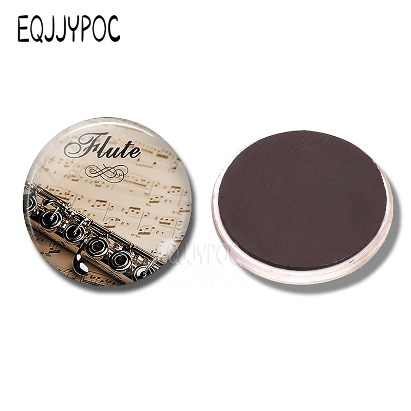 Круглое стекло холодильник магнит белая доска Адсорбция Ретро музыкальные