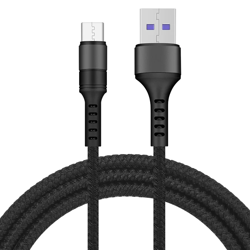 Usb type C кабель 5А быстрая зарядка плетеный провод для huawei samsung Xiaomi Redmi Note10