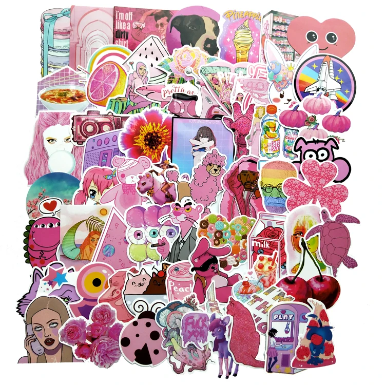 64 шт. ПВХ милые розовые игрушки для девочек-подростков десерт украшения