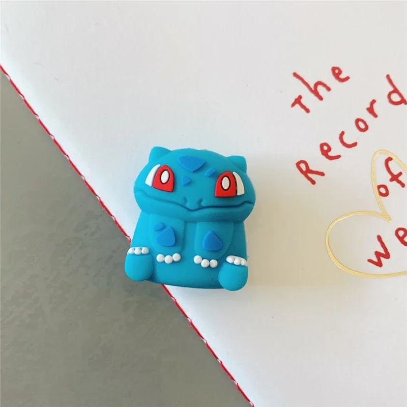 cartoon pokemon data cable protective sleeve for phone pikachu jenny turtle toy usb charger silicone protective accessories free global shipping