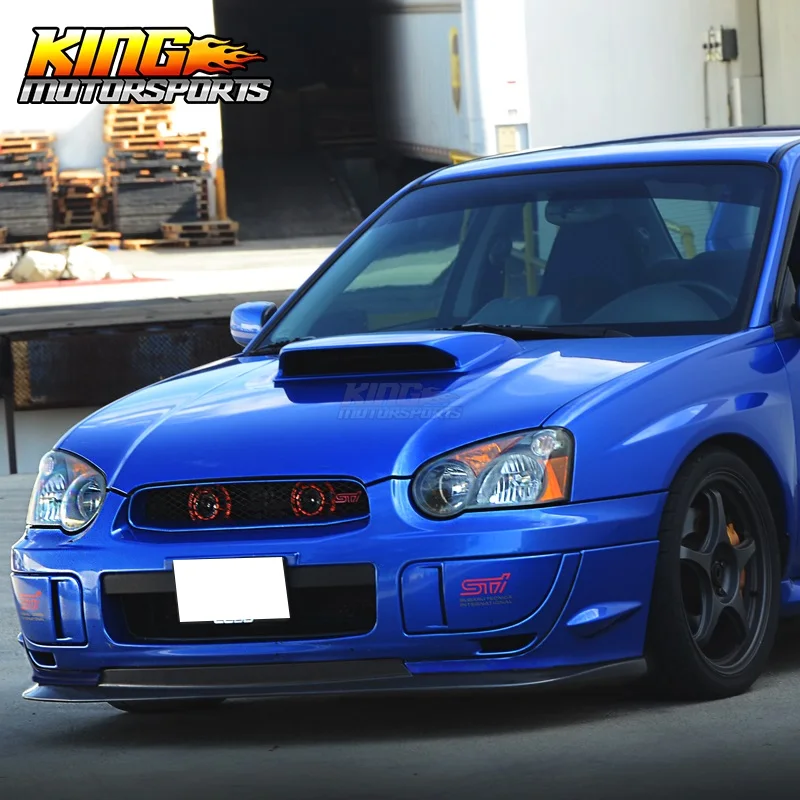 Подходит для 04 05 Subaru Impreza WRX STI V лимитированный передний бампер губ PP Черный|front bumper