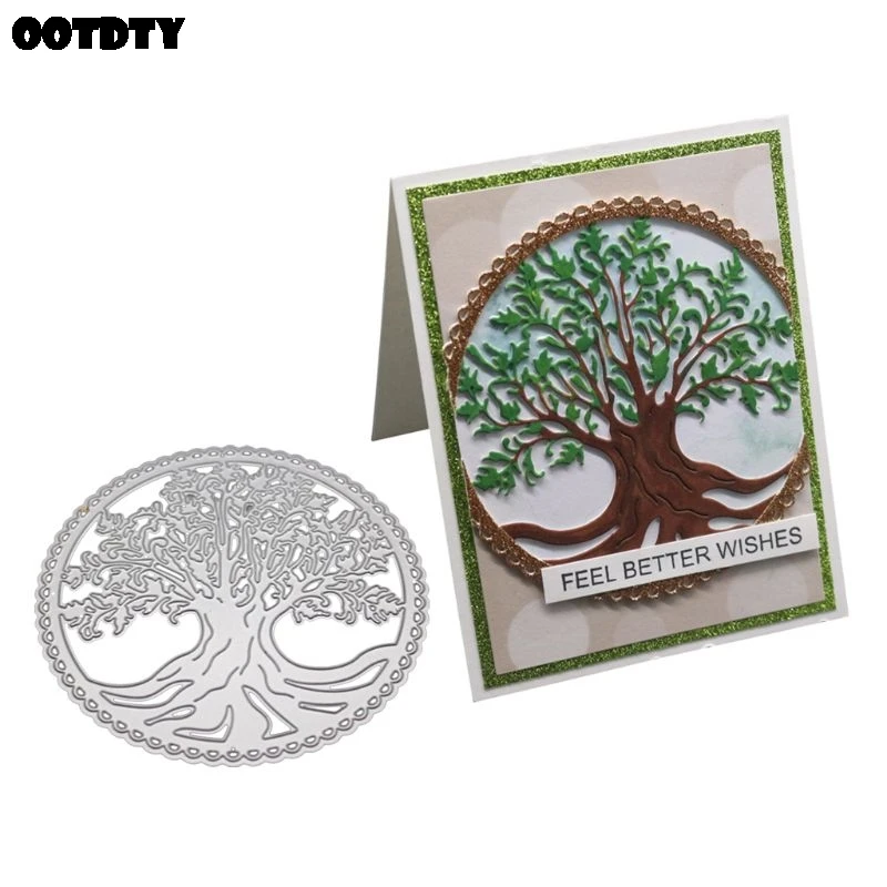 Металлические Вырубные штампы с изображением дерева жизни Искусственная елка