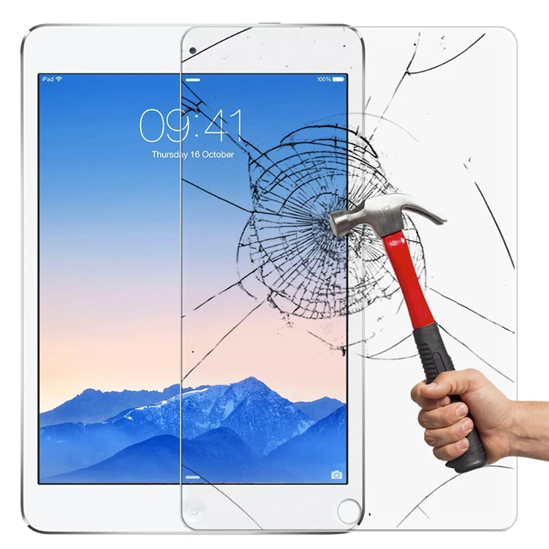 Полноэкранная защита, закаленное стекло для нового iPad, 9,7 дюймов, Защитная пленка для экрана, покрытие, стекло для iPad 9,7