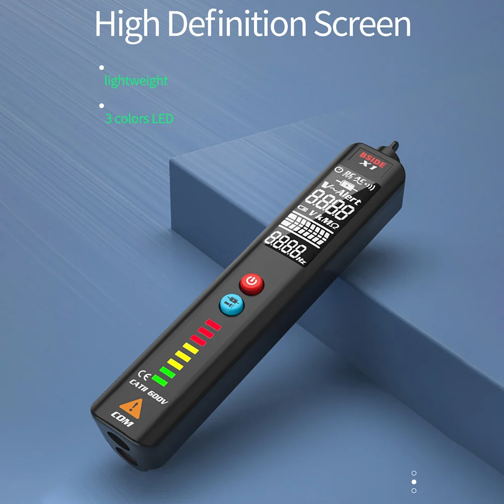 BSIDE X1 X2 Digital Smart Multimeter Infrared Thermometer AC/DC 500/600V LCD HD Display Electric Pen Voltage Sensor Detector | Инструменты