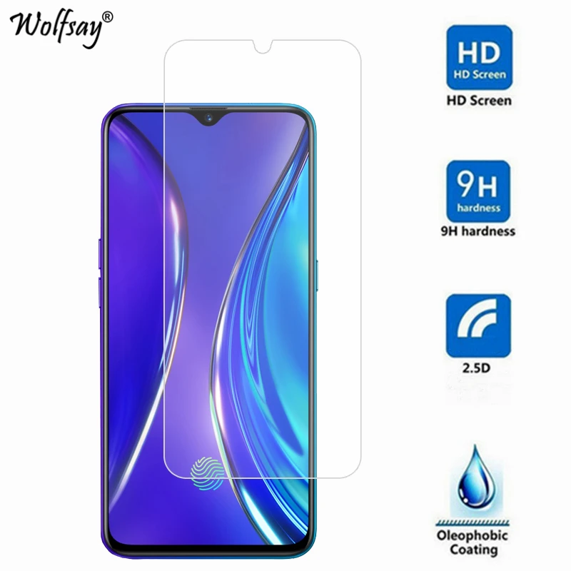 2pcs glass for realme x2 tempered glass screen protector for oppo realme x2 glass phone film for oppo realme x2 protector film free global shipping
