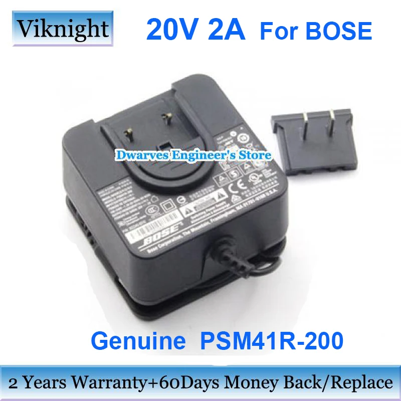 

Оригинальное быстрое зарядное устройство 20 в 2 а 40 Вт с адаптером переменного тока для BOSE 352245-0010, блок питания 5,5x2,5 мм