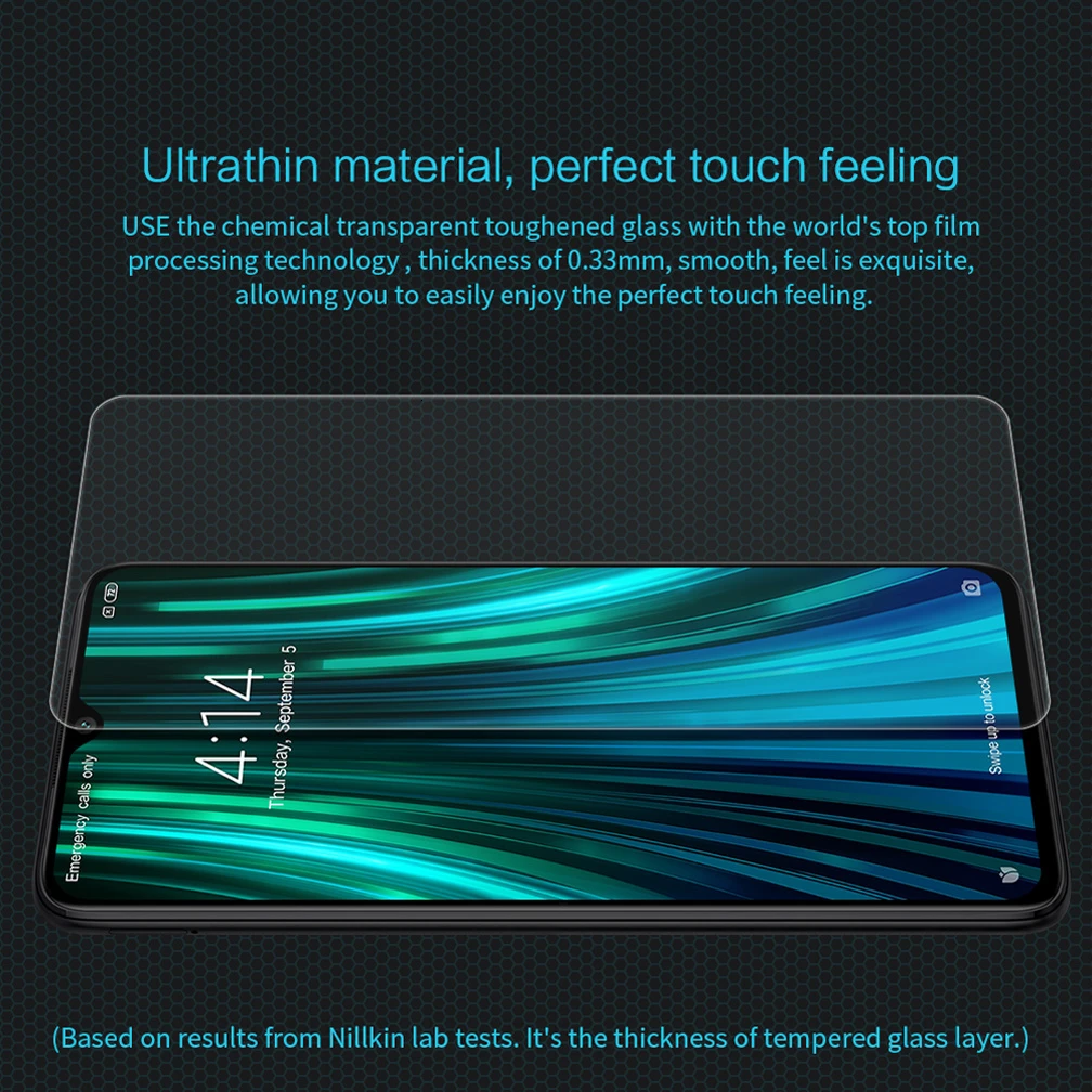 Закаленное стекло NILLKIN Amazing H для Xiaomi Redmi Note 8 pro взрывобезопасная защита экрана 9H
