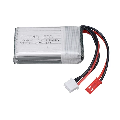 Аккумулятор LiPo 7,4В 700/1000/1100/1200 мАч для радиоуправляемых самолетов Hobby Hub