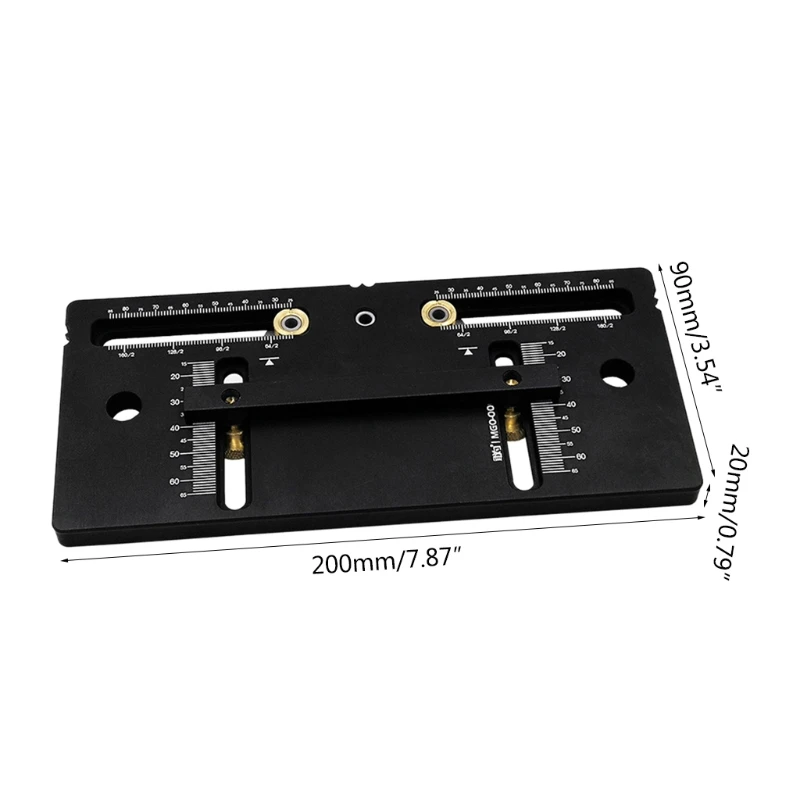 

Woodworking Template Drill Guide Locator Auxiliary Handle Positioning Dowel Drilling Jig Door Knobs Pulls Installation
