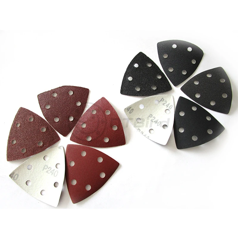 20pcs Self-adhesive Sandpaper Triangle Delta Sander Sand Paper Hook Loop Disc Abrasive Tools For Polishing Grit 60-240 | Инструменты