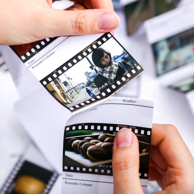 

4pcs Classic Film Stickers Scrapbooking Aesthetic Creative Folding Sticker Set DIY Material Cute Stationery Gift