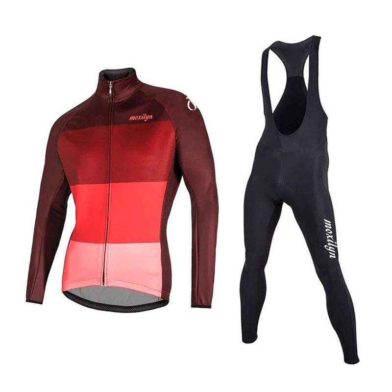 Moxilyn MTB велосипедная одежда Ropa Ciclismo Велоспорт Джерси флисовая термальная зимняя