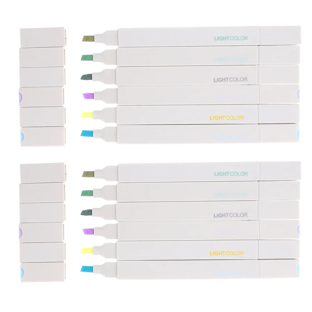 

12pcs Durable Stamp Markers Creative Marking Pens for Office School Students