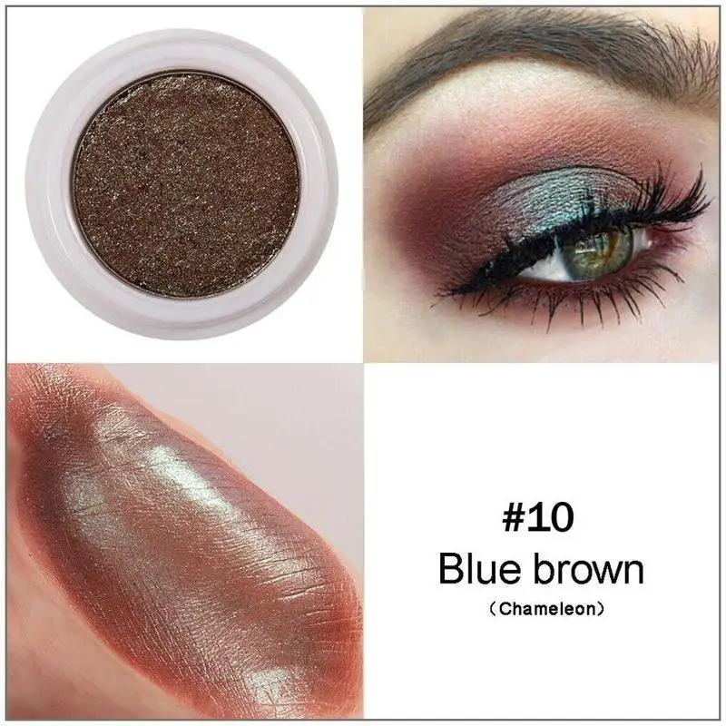 12 Colors Matte Glitter Shimmering Eyeshadow Eyeshadow Palette Metallic Shiny Long-lasting Waterproof Cosmetic Shimmer Eyeshadow - Цвет: J