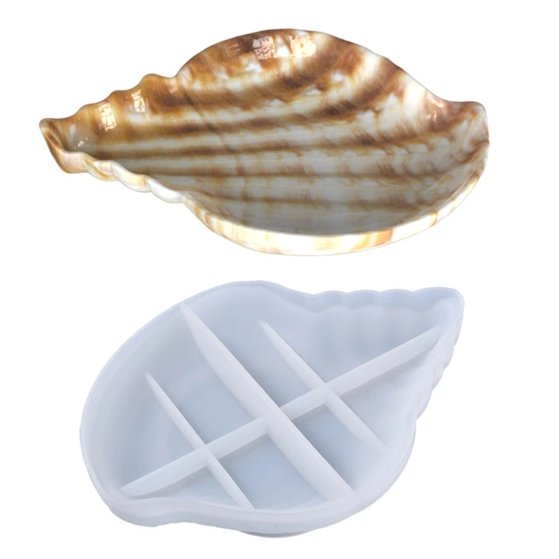 

Conch Shell Storage Box Epoxy Resin Mold Jewelry Holder Casting Silicone Mould DIY Crafts Ornaments Home Decoration Making Tools