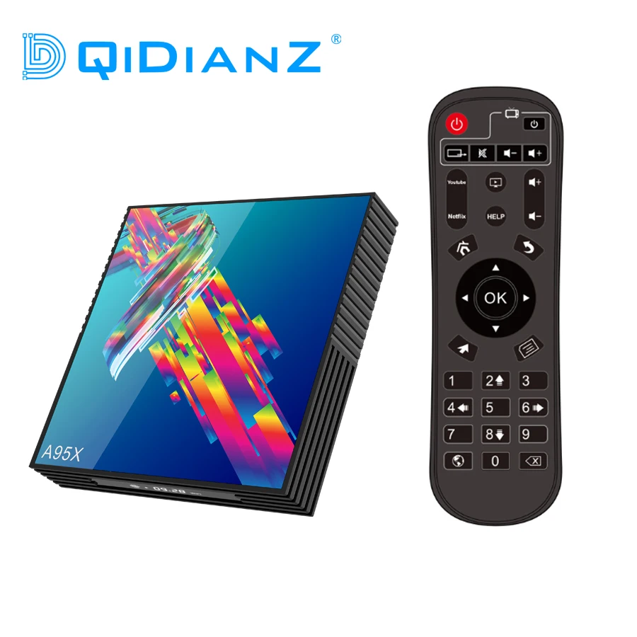 ТВ приставка A95X R3 Android 9 0 2 4 ГГц Wi Fi четырёхъядерный процессор RK3318 Bluetooth PK X96MINI HK1MAX