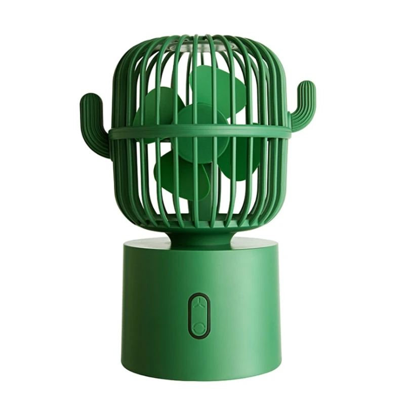 

F6 Cactus Portable Mini Fan USB Shaking Head Handheld Desk Electric Fan Small J0PB