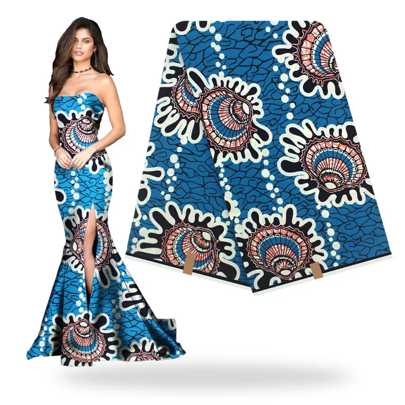 Африканская восковая ткань дешево искусственная для платья в стиле пэчворк