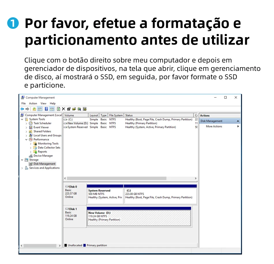KingSpec-Unidade Interna de Estado Sólido, SSD, 128GB,