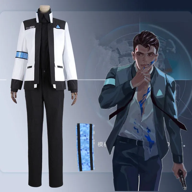 Костюм для косплея «Detroit:Become Human», Коннор, RK900, мужской и женский костюм для Хэллоуина, куртки для косплея, полный комплект