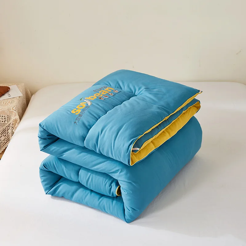 

Duvet Quilt Thickened Warm Quilt Single Double Space Winter High-end Comfortable Home Printing Down Silk Cotton Quilt