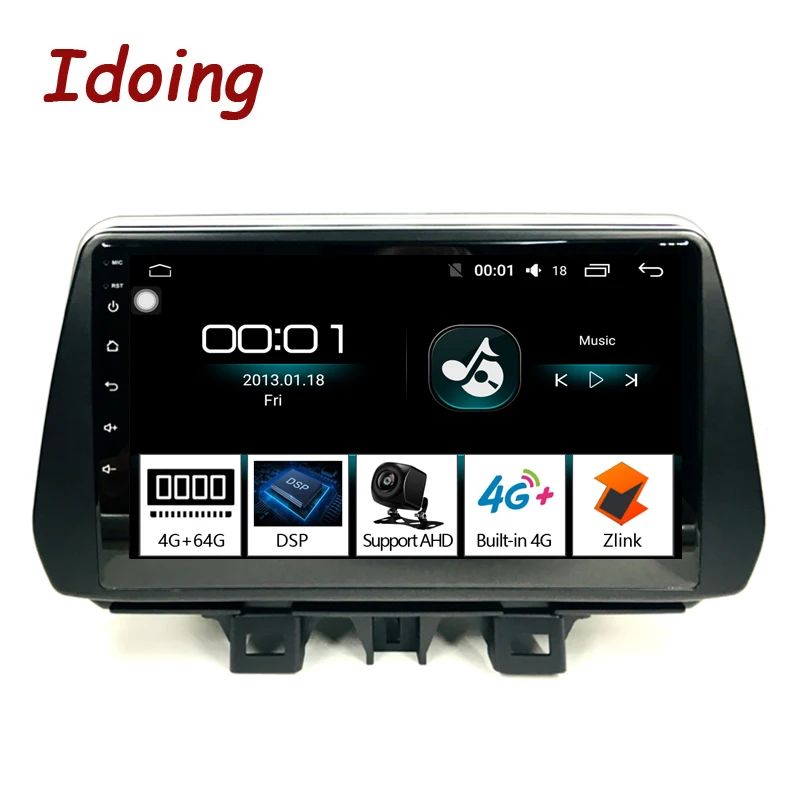 Idoing " 4G+ 64G 2.5D ips Восьмиядерный автомобильный Android 8,1 радио плеер для hyundai Tucson/ix35 gps навигация нет 2din 2 din dvd