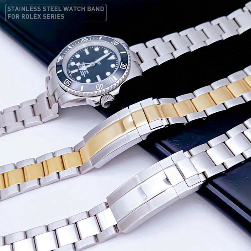 Ремешок для часов 20 дюймов 21 мм Rolex SUBMARINER EXPLORER DAYTONA GMT яхта-Master ремешок из