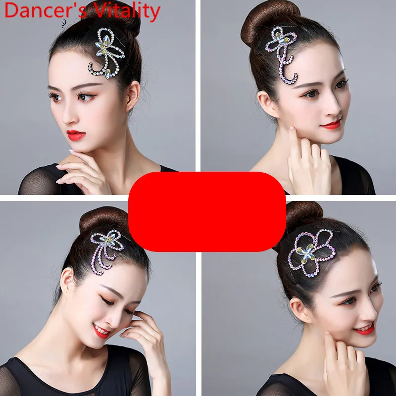 Латинский танец соревнование головной убор дети девушка алмазные аксессуары