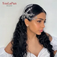 youlapan hp373 bride headband wedding tiara crystal bridal headpiece woman hair accessories luxury wedding rhinestone headdress