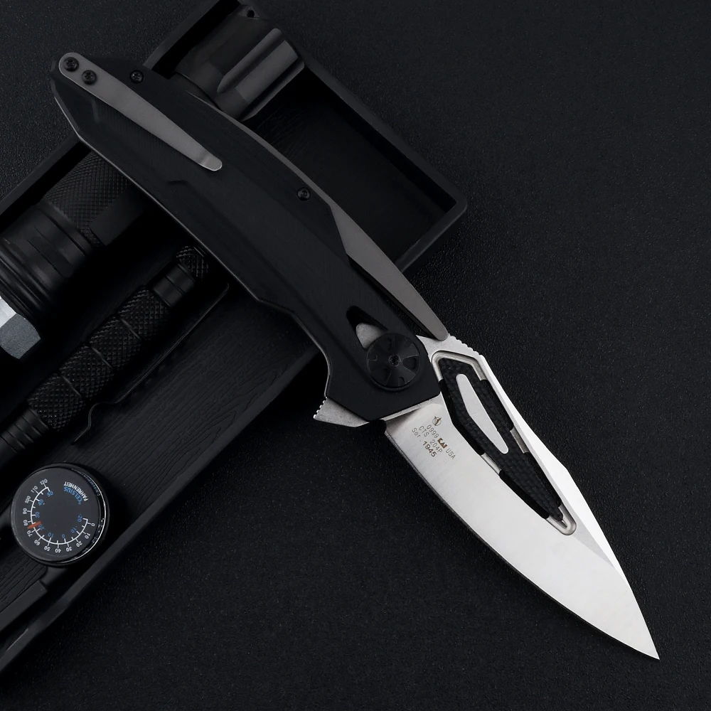 Складной нож Eafengrow ZT 0999 ZT0999 D2 карманный с лезвием из стали и углеродного волокна