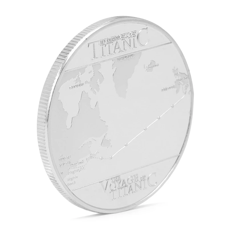 RMS Titanic плавающие маршруты с золотым и серебряным покрытием памятные монеты