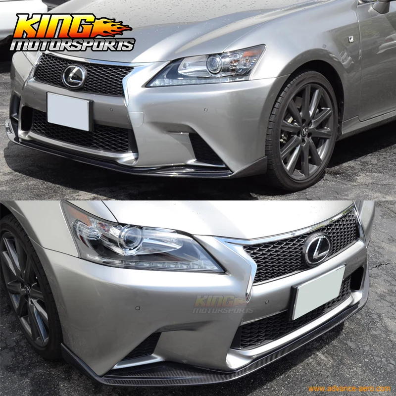 Подходит для 13 14 15 Lexus GS350 450 Sk передний бампер спойлер из углеродного волокна|bumper