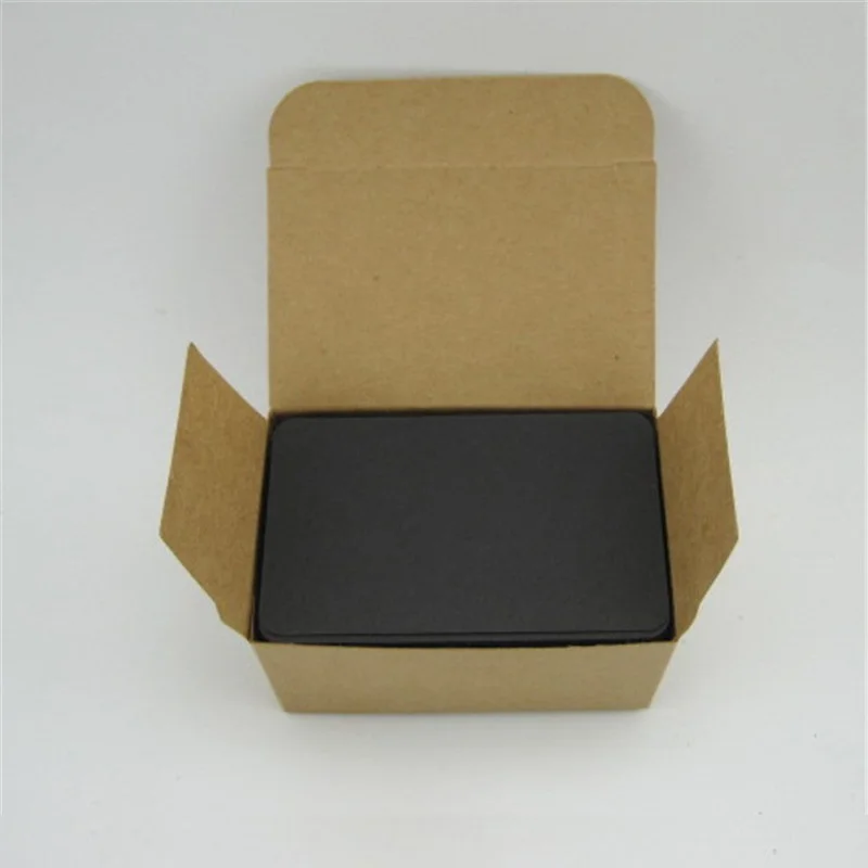 black boxed 100 шт./лот, специальные бумажные карты, пустые визитки, сообщения, памятки, вечерние, подарочные этикетки, закладки, Обучающие карточки со словами - Цвет: black boxed