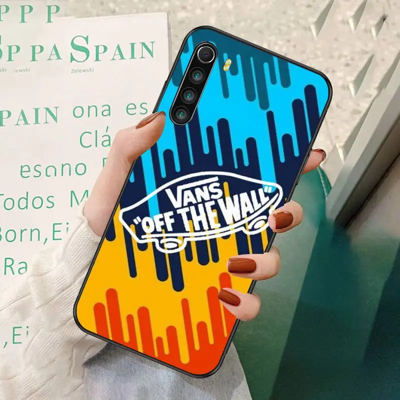 

ZFGHSHYQ Soft Street Fashion Cover Vans Phone Case For Redmi 7 8 9 A K20 30 Pro Note 8 9 Pro 9s