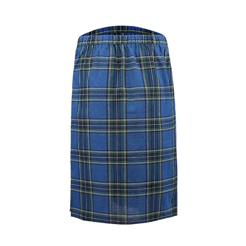 Модные мужские Шотландка Kilt традиционные юбки мужские Регулируемые Талия повседневные клетчатые плиссированные юбки с принтом Новинка
