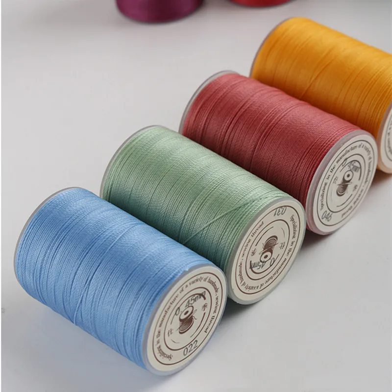 

Круглая восковая нить 0,45 мм, полиэфирная веревка, плетеный браслет с восковым покрытием, аксессуары для рукоделия или кожи, швейная веревка ...