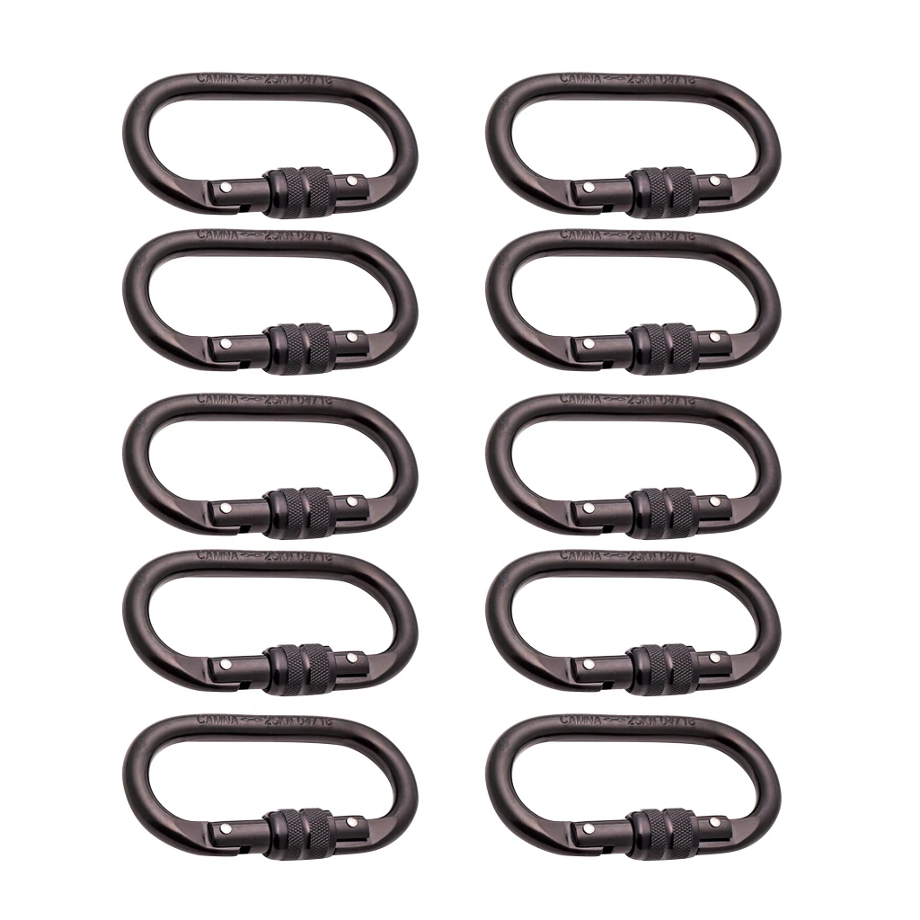 10 шт. винтовой карабин для скалолазания 25 кН|Аксессуары скалолазания| |